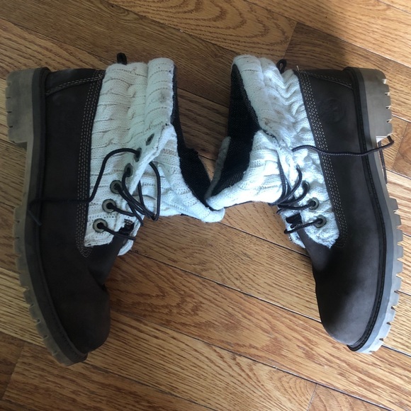 Timerbland | Women’s Leather Sweater Lace Boot 5 - Picture 4 of 8